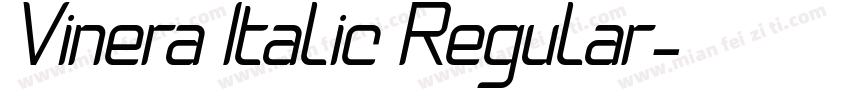 Vinera Italic Regular字体转换